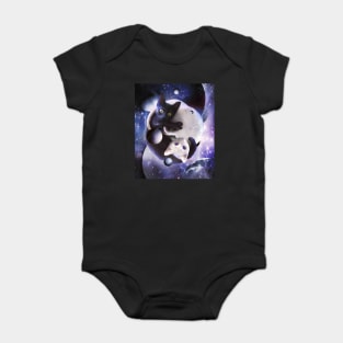 Cosmic Yin Yang Cats Baby Bodysuit